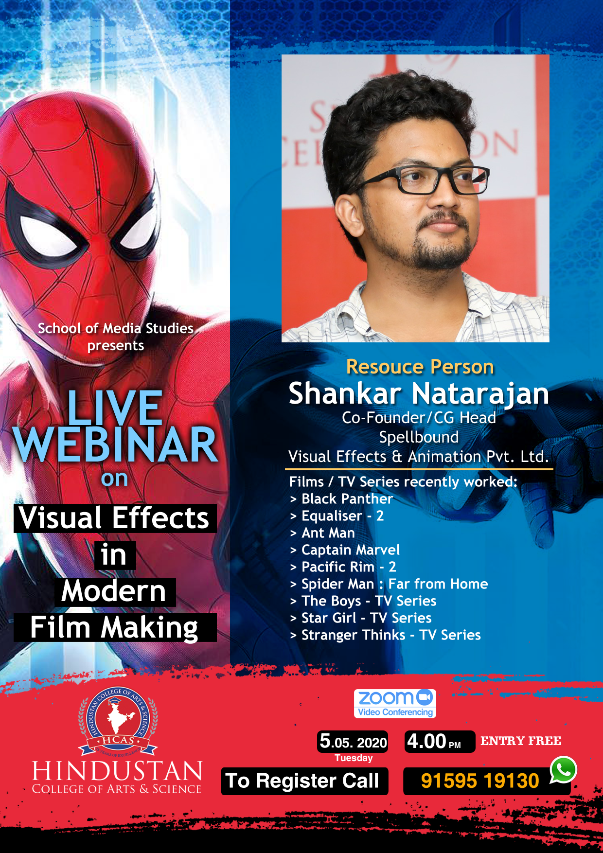 Webinar - Visual Effects in Modern Film Making