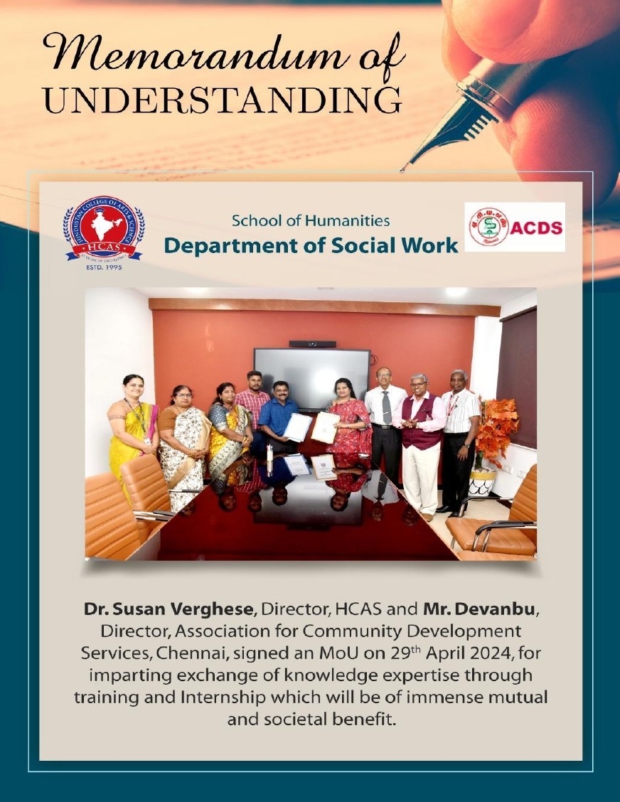 Association for Community Development Services, Chennai