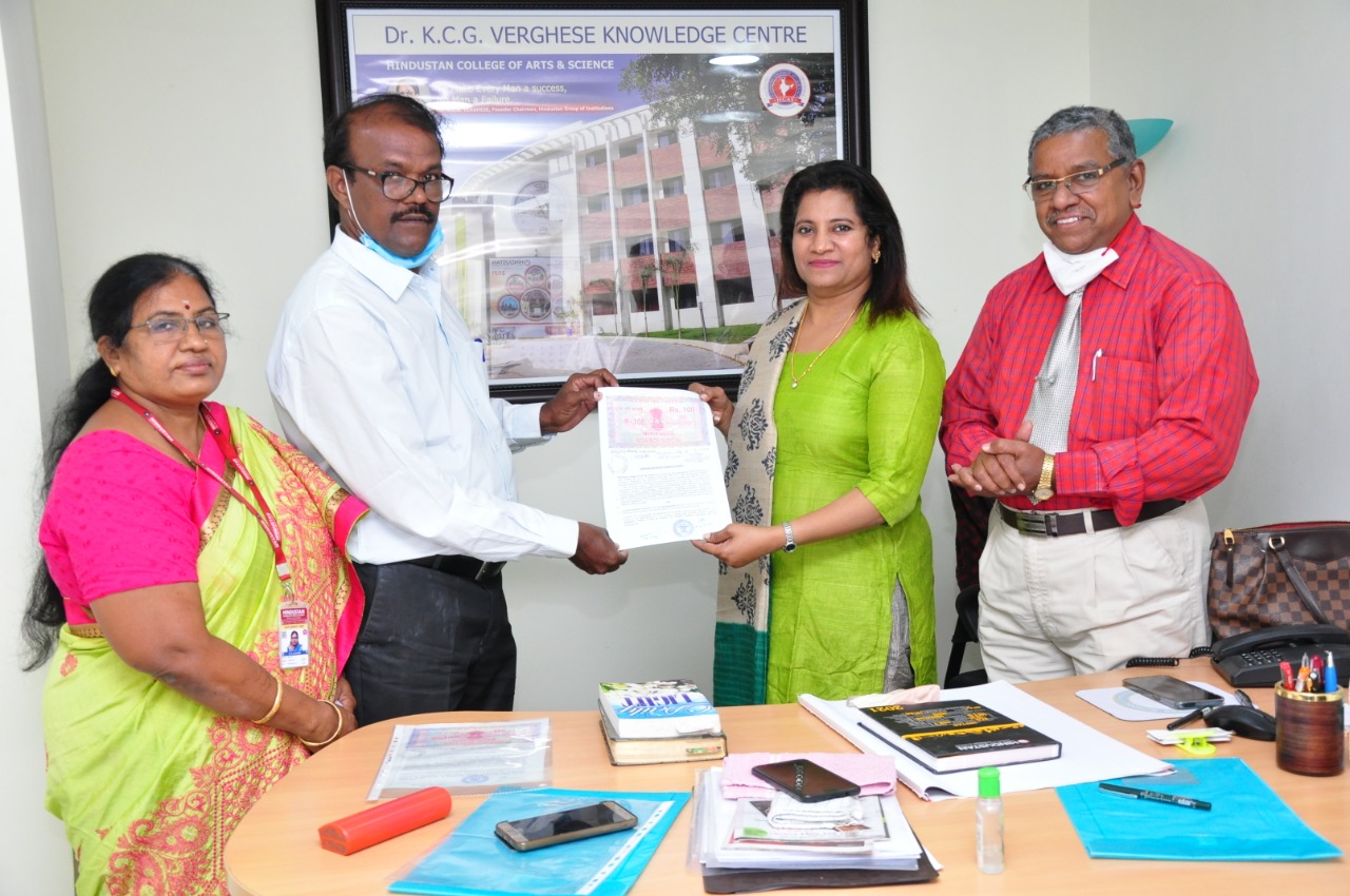 MOU signed with Intrinsic Herbals Laboratory (P) Ltd, Rajapalayam