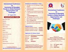 International Conference On Innovation And Emerging Trends in Global Business Opportunities and Challenges 
