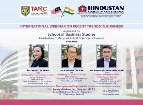 International Webinar on Recent Trends in Business 