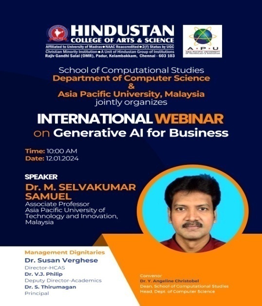International Webinar on Generative AI for Business