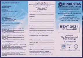 National Conference On Biotechnological Advances In Biomedical, Environmental And Agricultural Technology (Beat 2024)