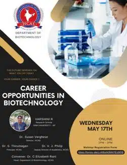 Webinar on Career Opportunities
