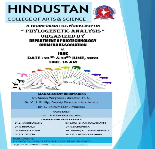Workshop on Phylogenetic Tree Analysis