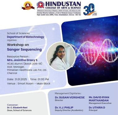 Invited Talk on Sanger Sequencing by Alumni