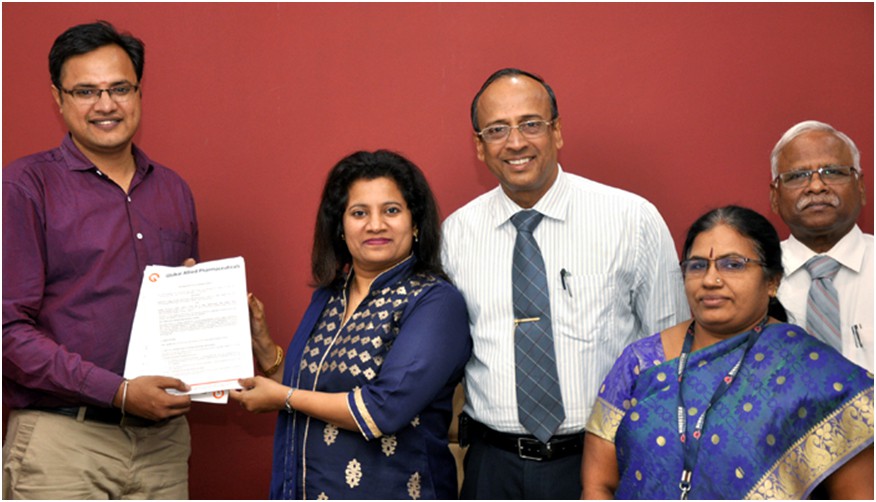 MoU with Global Allied Pharmaceuticals Research Centre on 11/11/2016