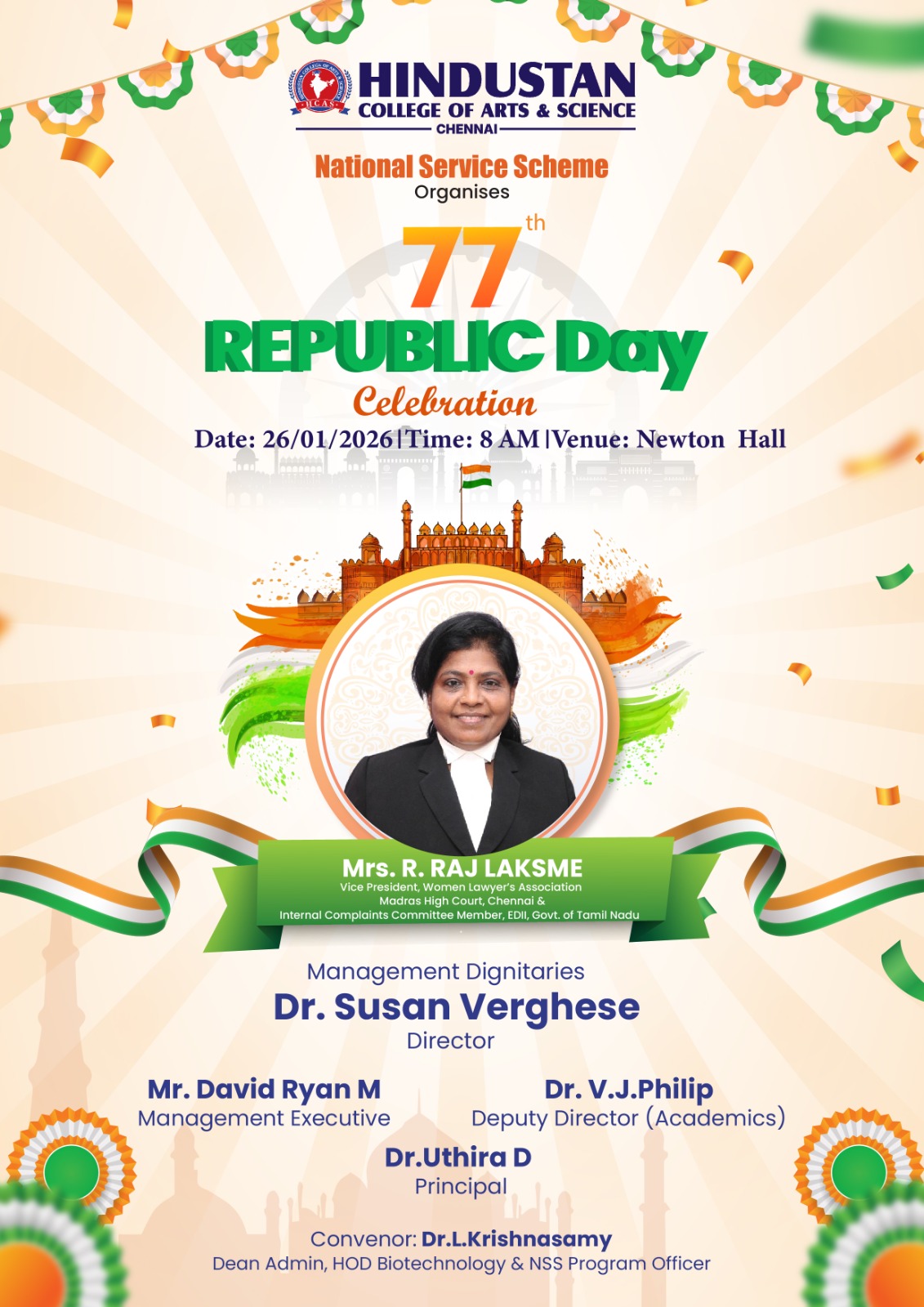 77th Republic Day Celebration On 26th January 2026