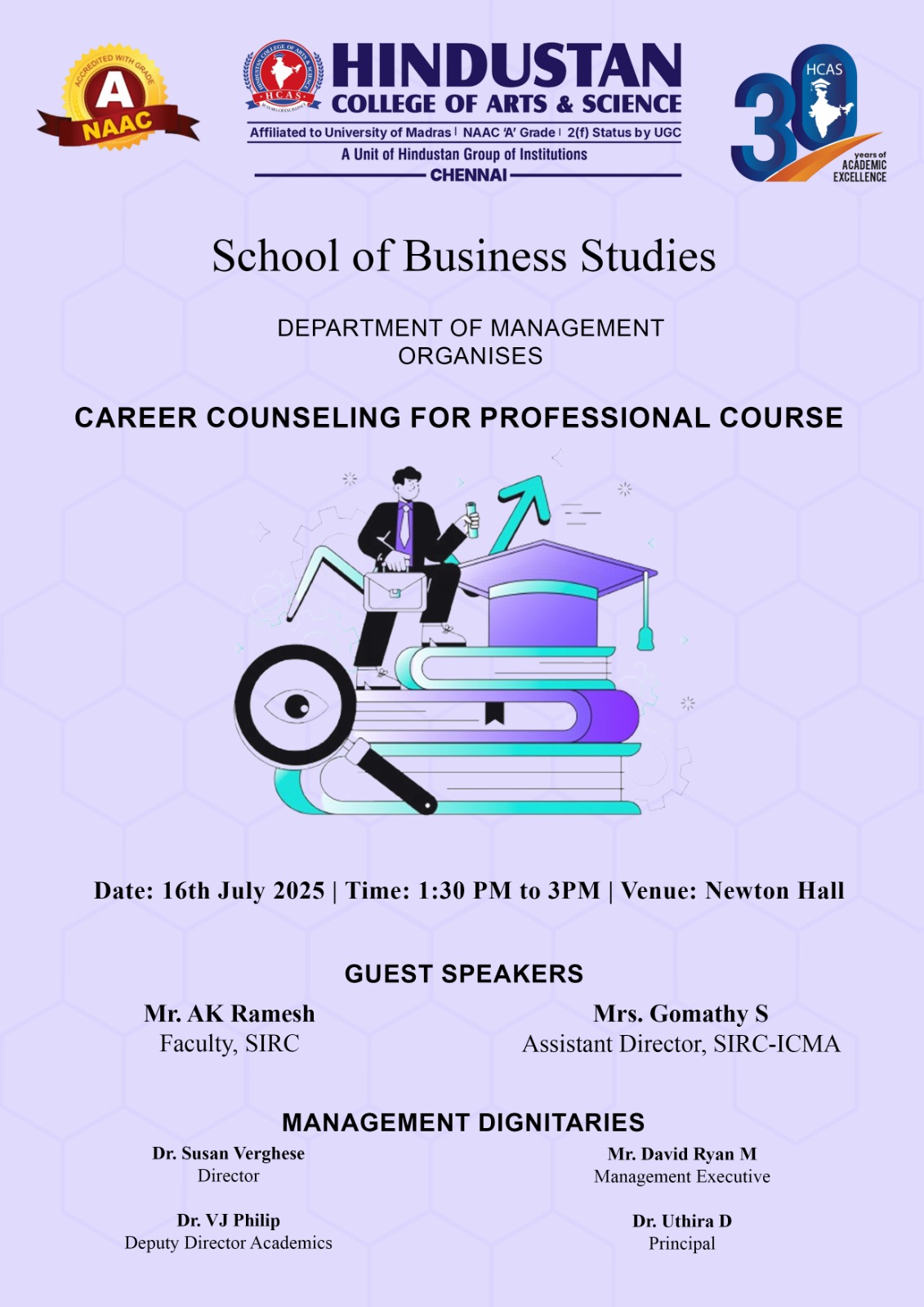 Career Counselling For Professional Course-ICMA On 16th July 2025