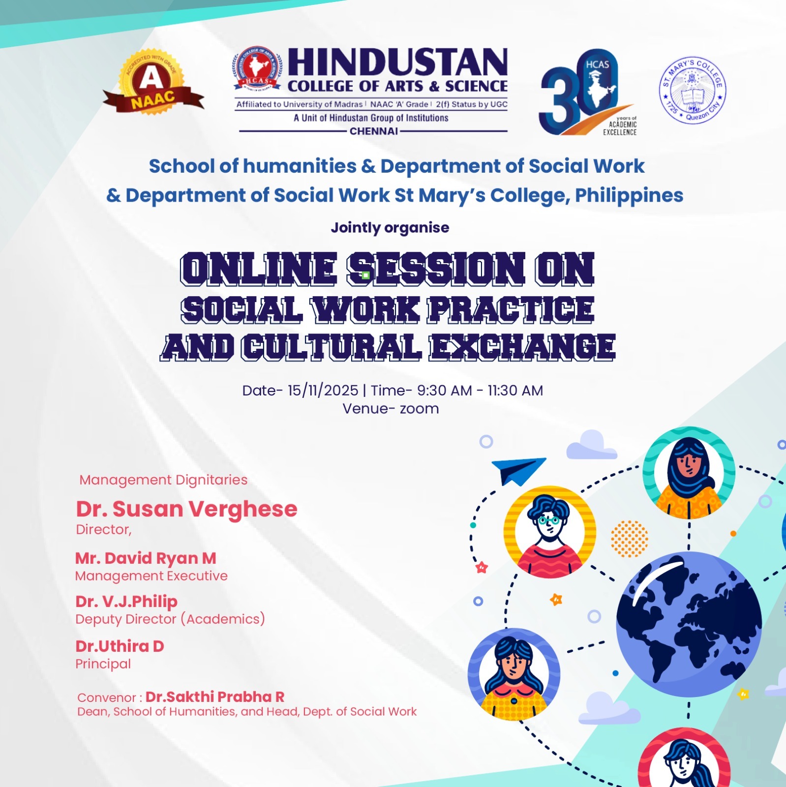 Online Session On Social Work Practice And Cultural Exchange On 15th November 2025
