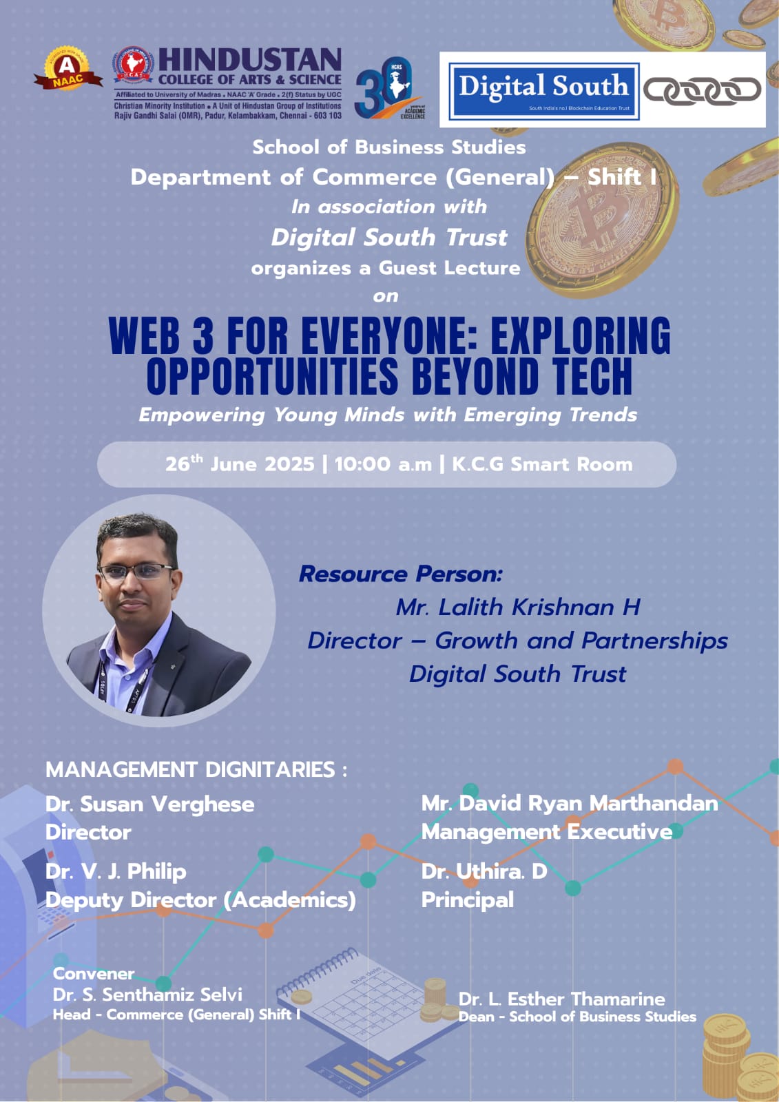 Guest Lecture - “Web3 for Everyone: Exploring Opportunities Beyond Tech” On 26th June 2025