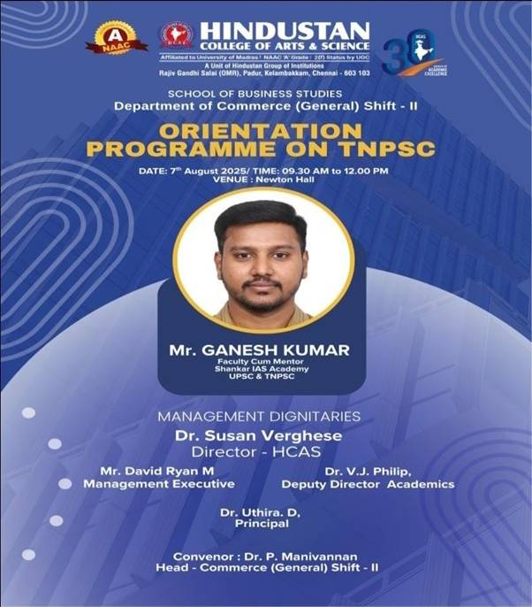 Orientation Programme On TNPSC 7th August 2025