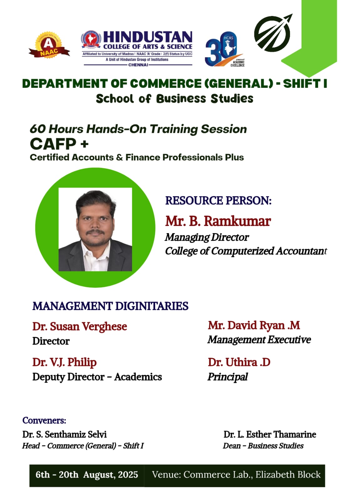 Empowering Future Finance Professionals: 10-Day Hands-On CAFP+ Training On 6th August 2025