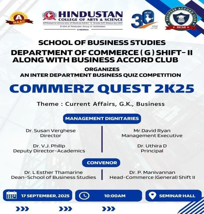 Commerz Quest 2k25 On 17th September 2025