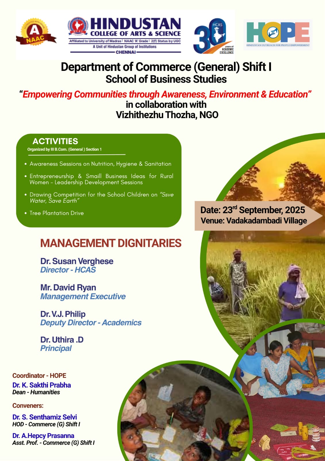 Empowering Communities: Students Lead Awareness and Environment Initiative 23rd September 2025