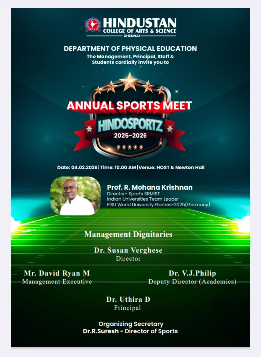 Annual sports meet Hindosportz on 4th February 2026