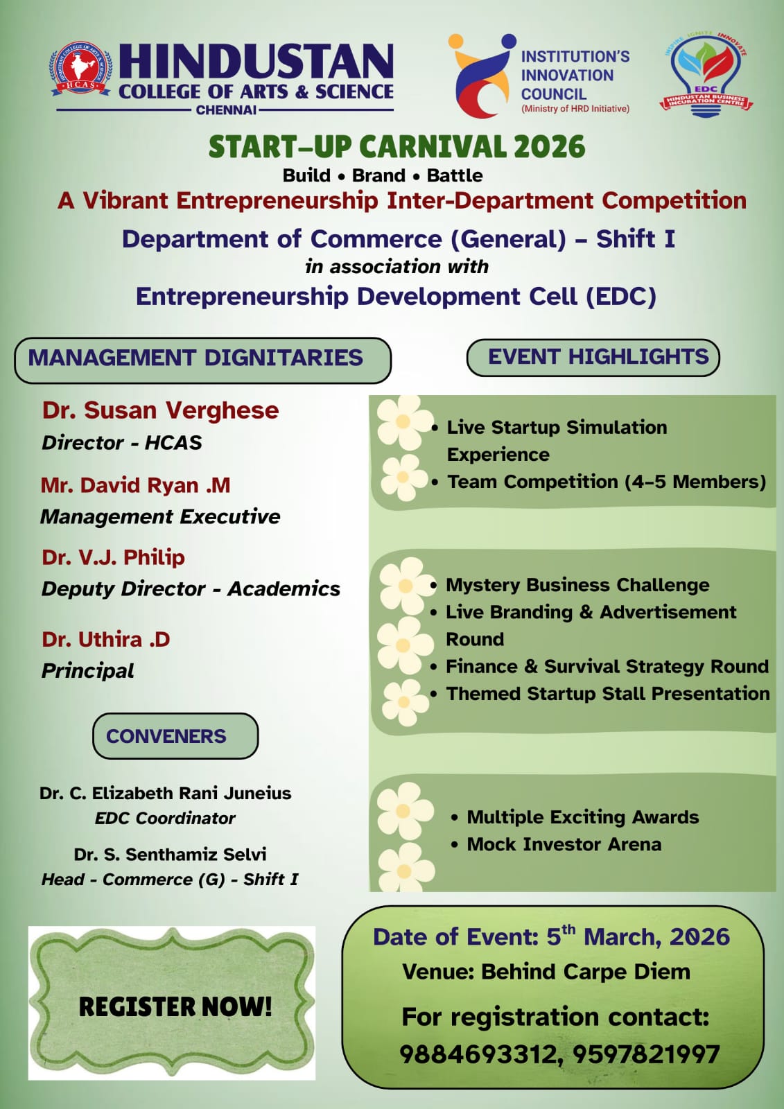 Start Up Carnival 2026 On 5th March